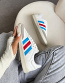 Adidas Samba OG - Branco/Azul/Vermelho