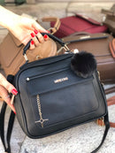 Bolsa Pompom Pingente Cód. DF066 - Missdong
