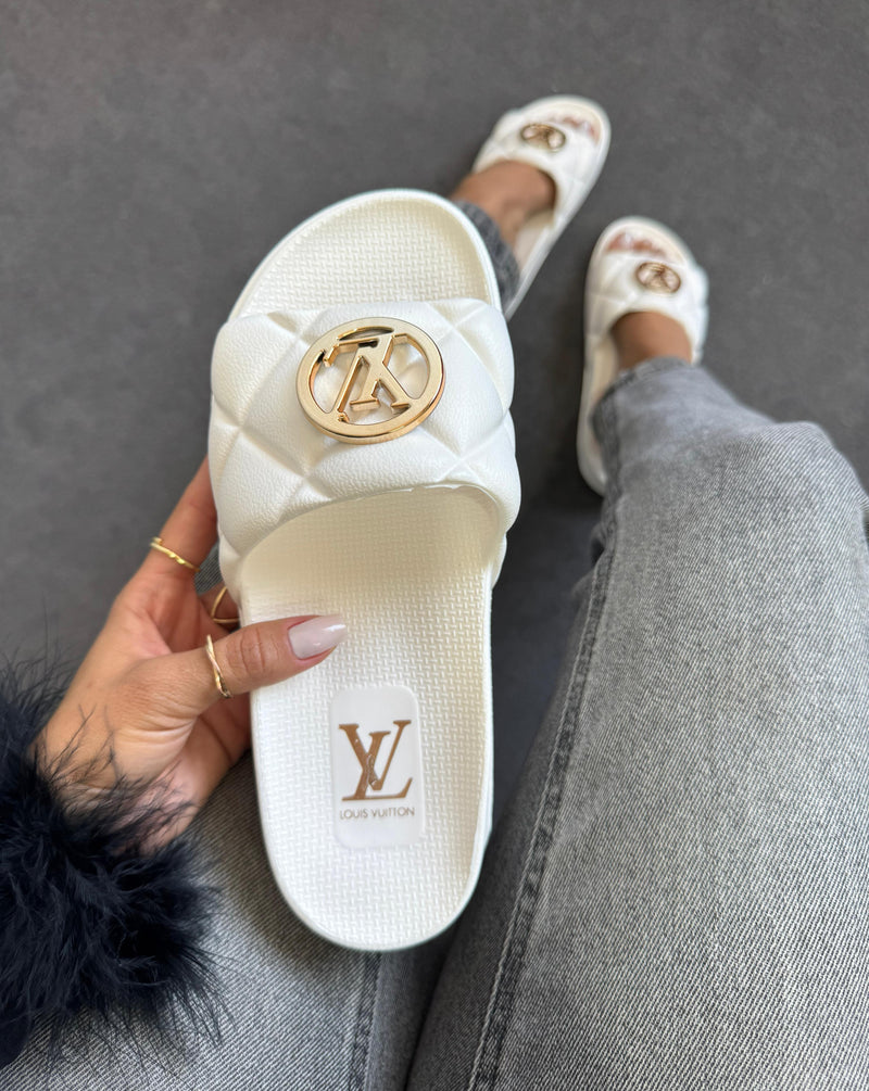 Chinelo Slid Luxo Louis Vuitton