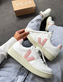 Veja V-10 - Branco/Nude