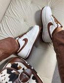 Nike Air force f1 luxo - Branco/chocolate