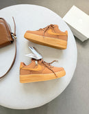 Nike Air Force F1 Unissex - Caramelo