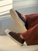 Adidas Slip On Calce Fácil - Café