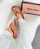 Sandália Miu Miu Urbani - Caramelo Terra