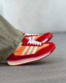 Adidas SL 72 Premium Couro - Vermelho/Laranja