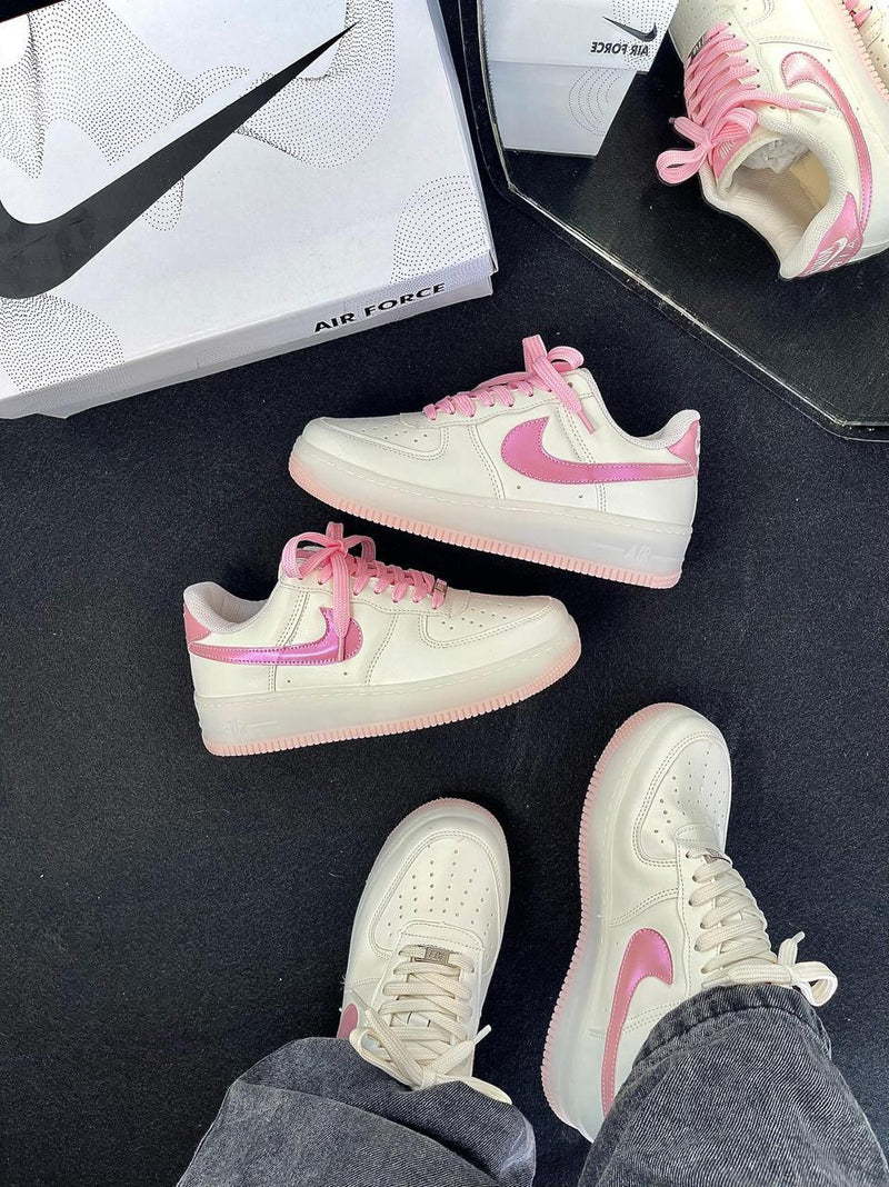 Nike air force luxo - Branco/Rosa