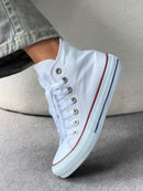 Bota All Star - Branco/ Filete Bordo-Azul