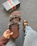 Papete Gucci laço - chocolate