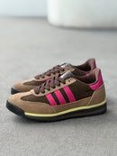 Adidas SL 72 Premium em Couro - Castor/Pink/Menta