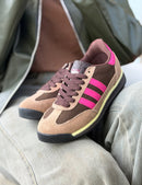 Adidas SL 72 Premium em Couro - Castor/Pink/Menta