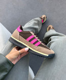 Adidas SL 72 Premium em Couro - Castor/Pink/Menta