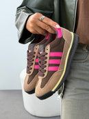 Adidas SL 72 Premium em Couro - Castor/Pink/Menta