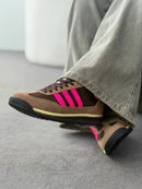 Adidas SL 72 Premium em Couro - Castor/Pink/Menta