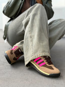 Adidas SL 72 Premium em Couro - Castor/Pink/Menta
