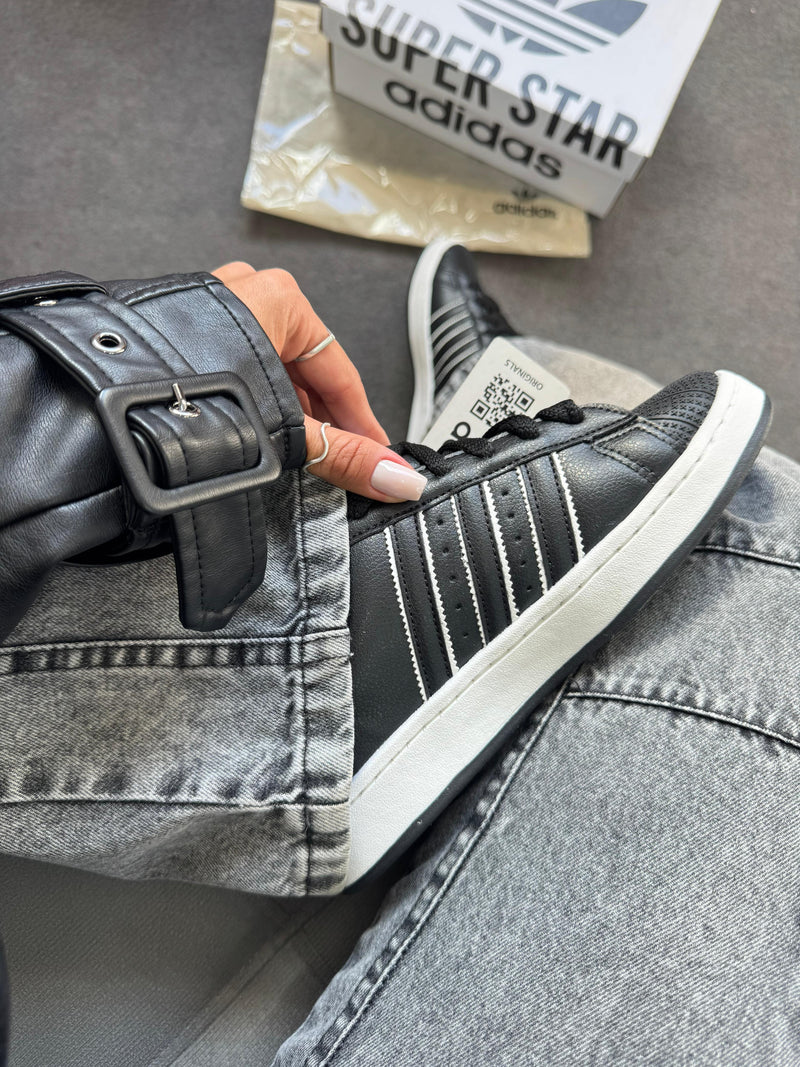 Adidas super star tryber -  Preto/Branco