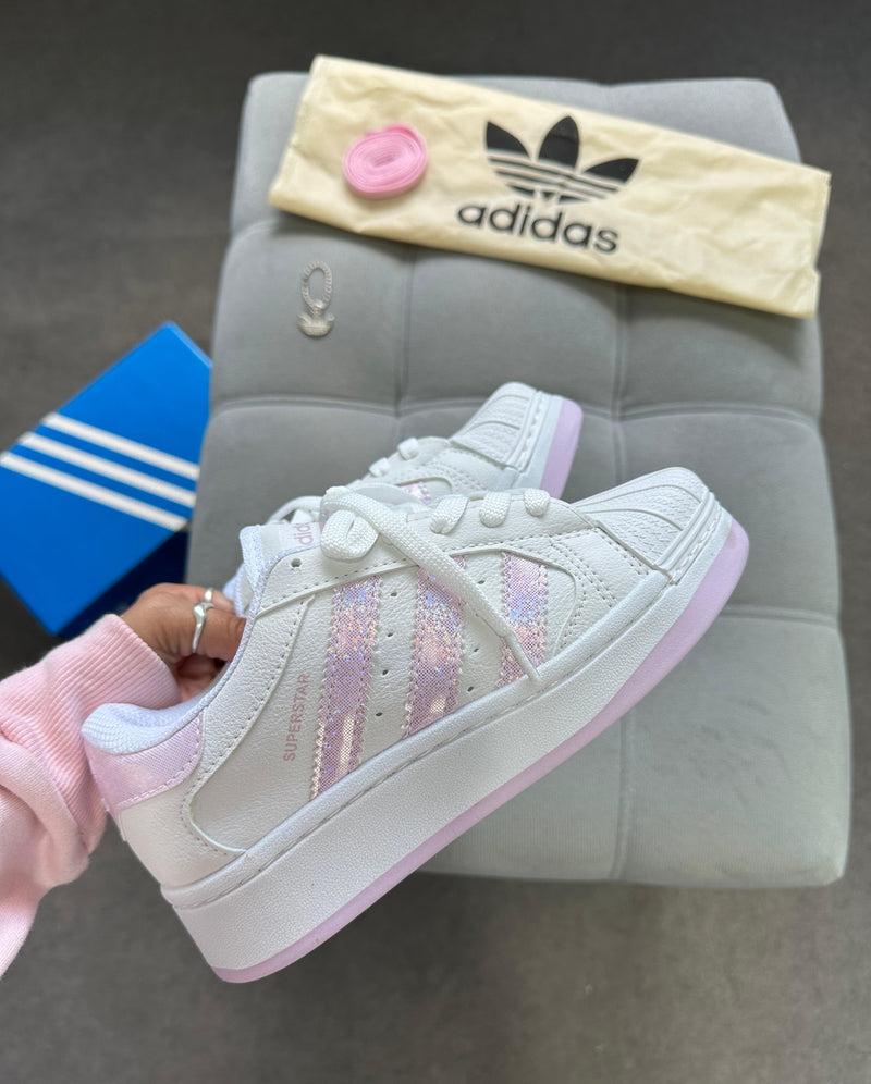 Super Star plataforma - Rosa brilho