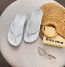 Chinelo Miu Miu luxo