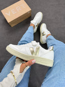 Vert V-10 Velcro - branco/ ouro