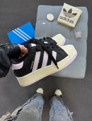 Super Star plataforma -  Preto/rosa brilho