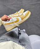 Tênis Jordan Low LX Gold Suede - Branco/ouro