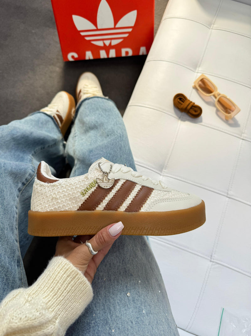 Adidas Sambae tricote - Off/caramelo