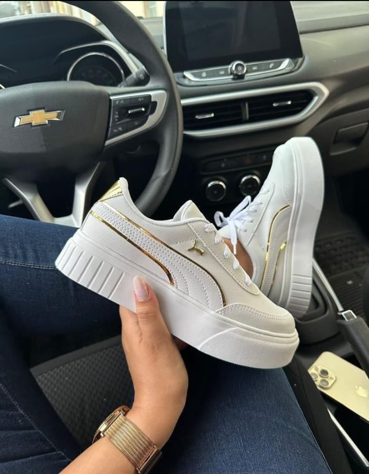 Puma Mayze 2 "Branco c/ Dourado"