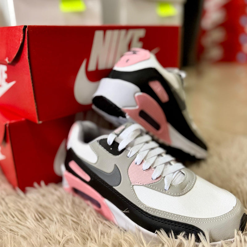 Nike Air Max 90 "Rosa c/ Cinza e Preto"