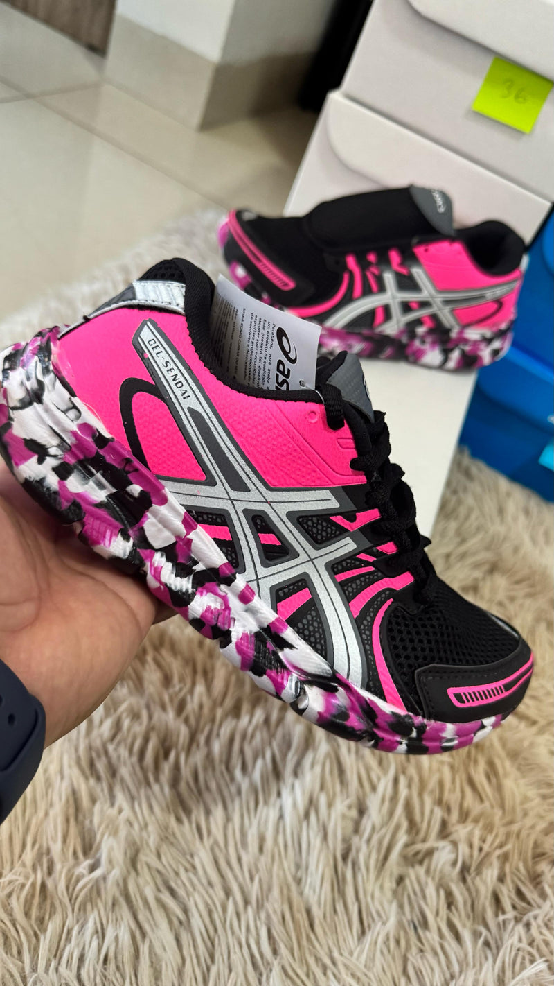 Asics Sendai "Rosa c/ Preto"