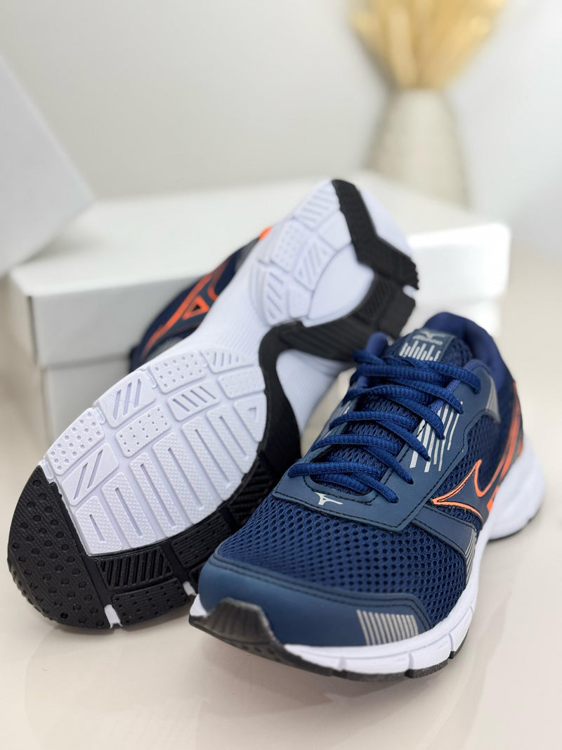 Mizuno Wave Jet 2 "Azul Marinho c/ Laranja"