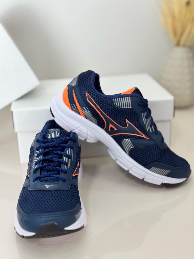 Mizuno Wave Jet 2 "Azul Marinho c/ Laranja"