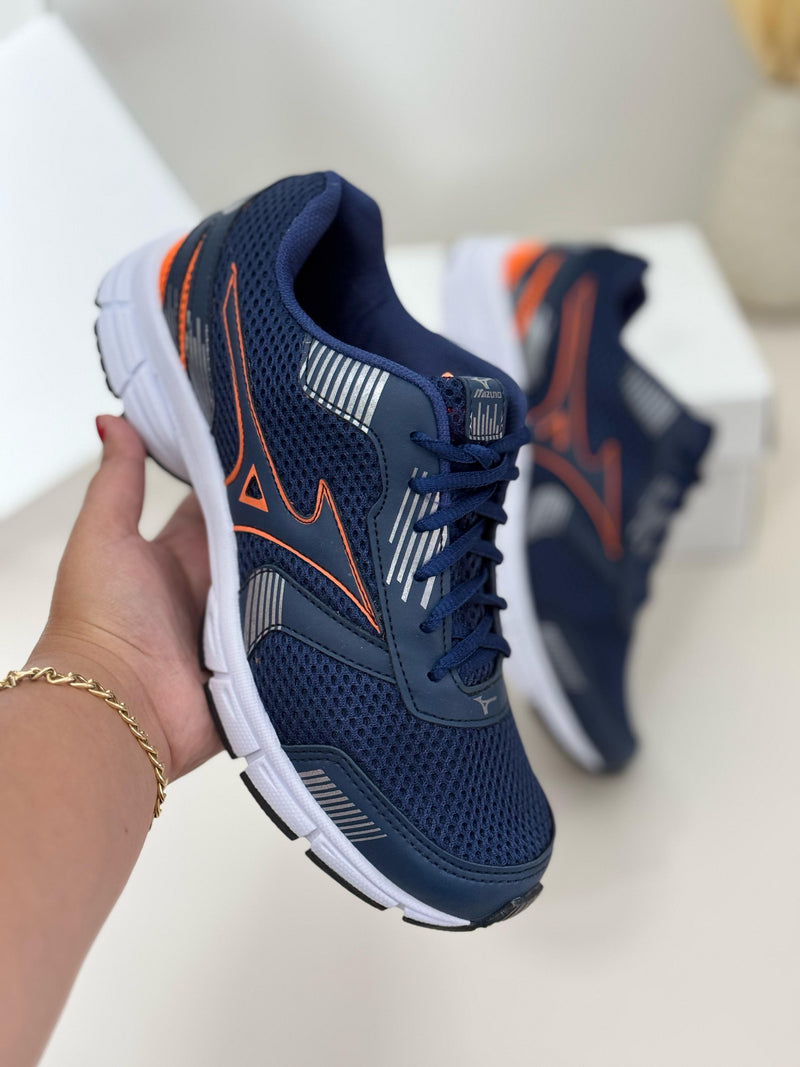 Mizuno Wave Jet 2 "Azul Marinho c/ Laranja"