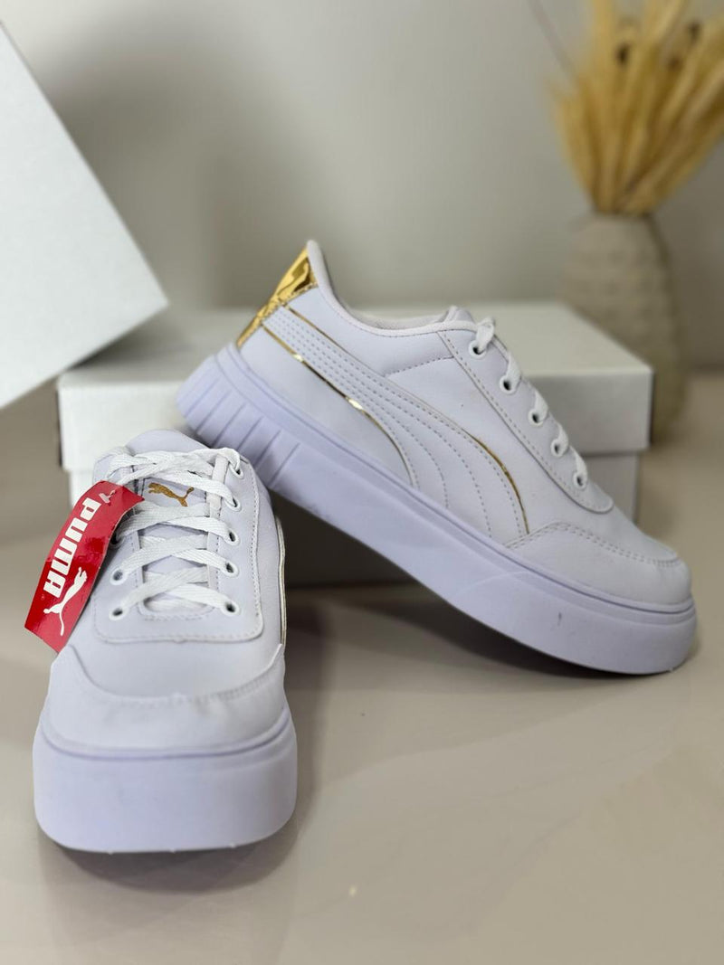 Puma Mayze 2 "Branco c/ Dourado"