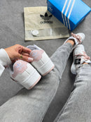 Adidas Super Star plataforma - Branco/rosê