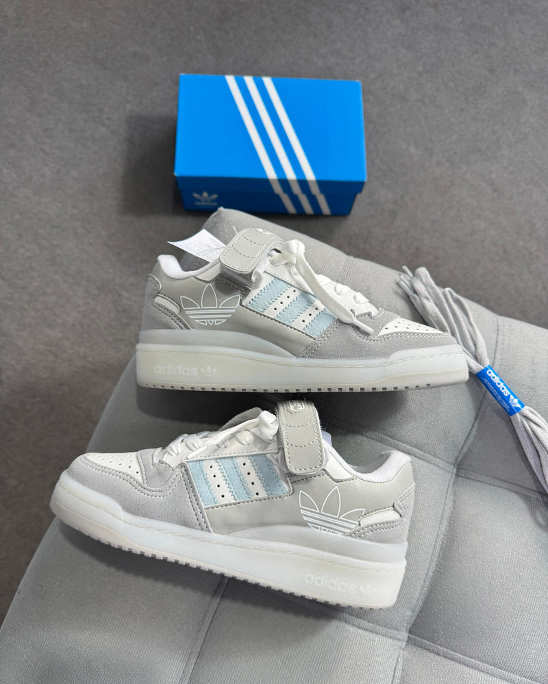Adidas fórum low Velcro -  cinza/ azul
