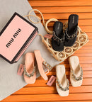 Chinelo Corrente Miu Miu