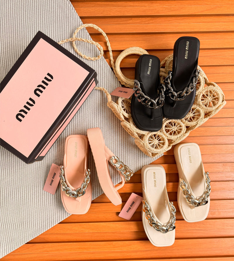 Chinelo Corrente Miu Miu
