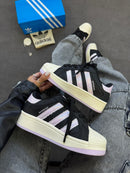 Super Star plataforma -  Preto/rosa brilho