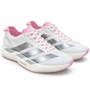 Adidas Adizero Adios Pro 4 - White/Pink/Silver — par em perspectiva