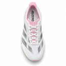 Adidas Adizero Adios Pro 4 - White/Pink/Silver — vista superior