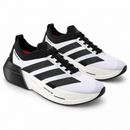Adidas Adizero Dropset Elite – White Black: par em três quartos