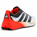 Adidas Adizero Dropset Elite – White Black Orange: vista traseira em três quartos