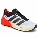 Adidas Adizero Dropset Elite – White Black Orange: vista frontal direita