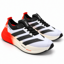 Adidas Adizero Dropset Elite – White Black Orange: par em três quartos