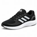 Adidas Falcon Run Black, vista frontal esquerda