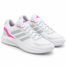 Adidas Run Falcon White Pink, par em três quartos