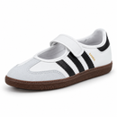 Adidas Samba Jane White Black: frontal esquerda