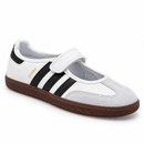 Adidas Samba Jane White Black: frontal direita