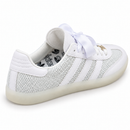 Adidas Samba OG Textura - Branco - vista traseira em três quartos em fundo branco