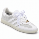 Adidas Samba OG Textura - Branco - vista frontal pelo lado interno em fundo branco