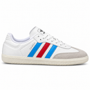 Adidas Samba OG – White Blue Red, perfil lateral